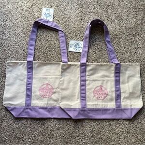 Bundle of 2 Large Trader Joe’s canvas bag